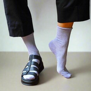 Chaussettes lurex paillettes en lyocell écologique