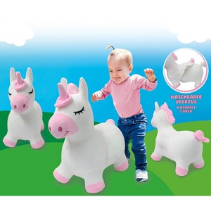 Licorne animal rebondissant avec pompe