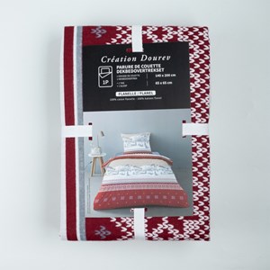 Housse de couette flanelle 140x200