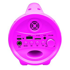 Enceinte bluetooth sans-fil lumineuse avec micro barbie