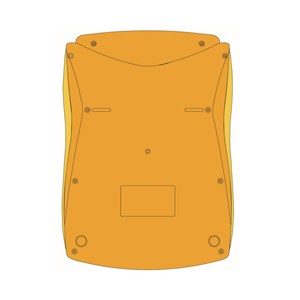 Calculatrice de bureau jaune 10 chiffres avec écran à angle ajustable
