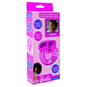 Écouteurs sans fil bluetooth barbie avec étui de chargement et de rangement