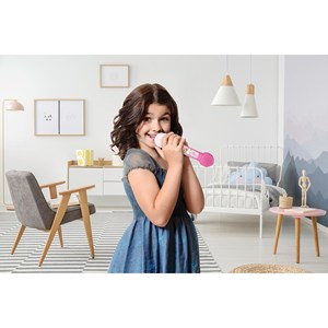 Microphone lumineux avec mélodies et effets sonores barbie