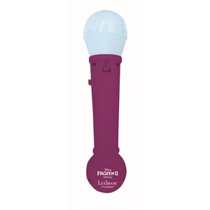 Microphone lumineux avec mélodies et effets sonores reines des neiges