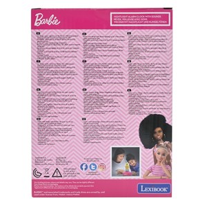 Réveil avec veilleuse barbie en 3d