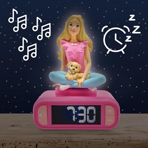 Réveil avec veilleuse barbie en 3d