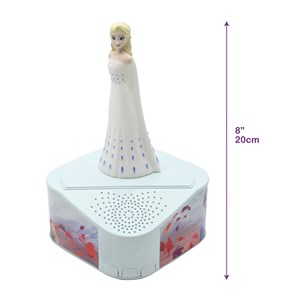 Enceinte bluetooth avec figurine lumineuse elsa