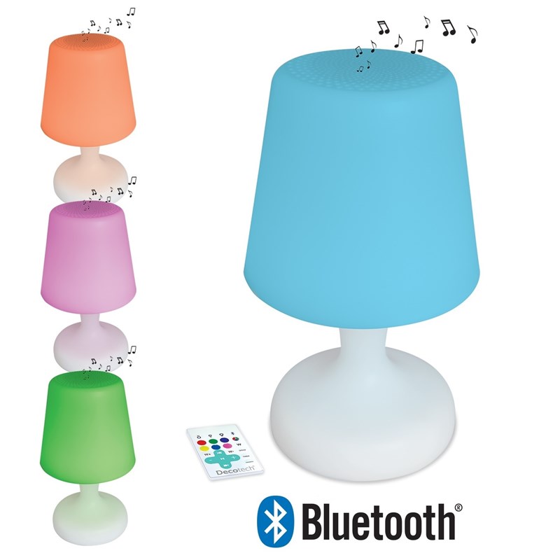 Lampe de table bluetooth multicouleurs waterproof