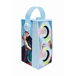 Enceinte bluetooth portable avec micro et effets lumineux la reine des neiges
