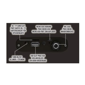 Enceinte bluetooth portable avec micro et effets lumineux harry potter