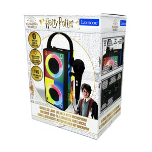 Enceinte bluetooth portable avec micro et effets lumineux harry potter
