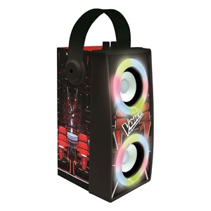 Enceinte bluetooth portable avec micro et effets lumineux the voice