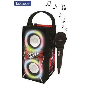 Enceinte bluetooth portable avec micro et effets lumineux the voice
