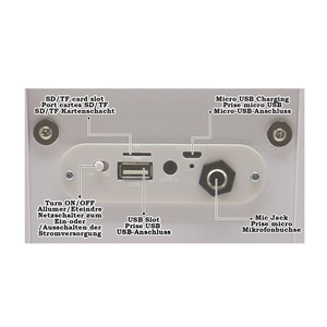 Enceinte bluetooth portable avec micro et effets lumineux iparty