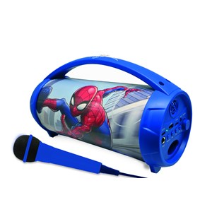 Enceinte bluetooth sans-fil lumineuse avec micro spider-man