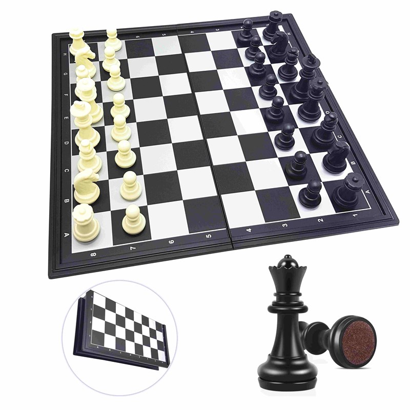Jeu d’échecs magnétique pliable