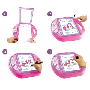 Projecteur à dessin licorne avec modèles et tampons