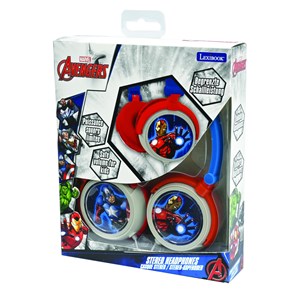 Casque stéréo filaire pliable avengers avec limitation de volume d'écoute