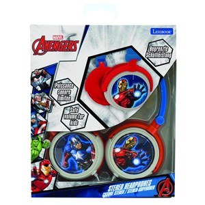 Casque stéréo filaire pliable avengers avec limitation de volume d'écoute