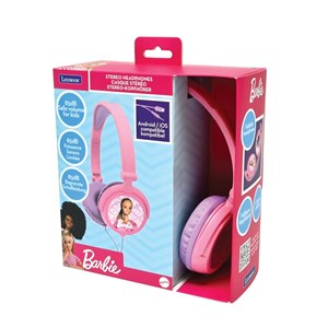 Casque stéréo filaire pliable barbie avec limitation de volume d'écoute