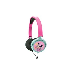 Casque stéréo filaire pliable minnie mouse avec limitation de volume d'écoute