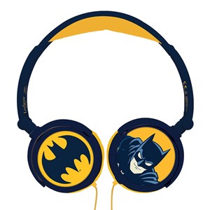 Casque stéréo filaire pliable batman avec limitation de volume d'écoute