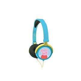Casque stéréo filaire pliable peppa pig avec limitation de volume d'écoute