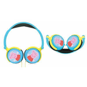 Casque stéréo filaire pliable peppa pig avec limitation de volume d'écoute