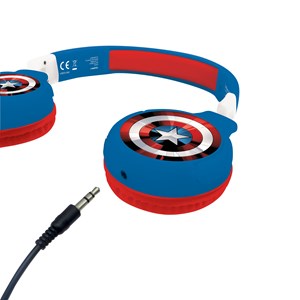 Casque 2 en 1 avengers bluetooth et filaire avec limitation de son