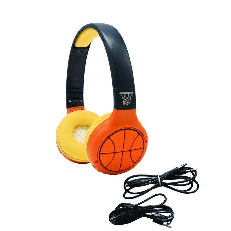Lexibook - Casque 2 en 1 basketball bluetooth et filaire avec limitation de son