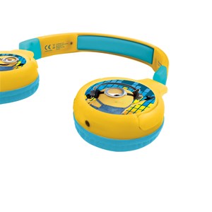 Casque 2 en 1 les minions bluetooth et filaire avec limitation de son