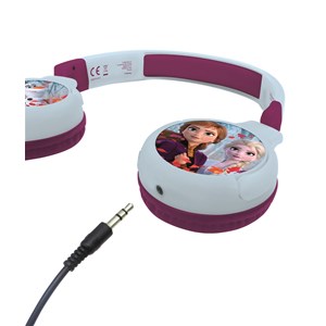 Casque 2 en 1 la reine des neiges bluetooth et filaire avec limitation de son