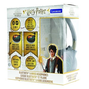 Casque 2 en 1 harry potter bluetooth et filaire avec limitation de son