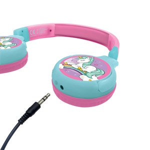 Casque 2 en 1 licorne bluetooth et filaire avec limitation de son