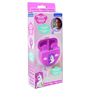 Écouteurs sans fil bluetooth licorne avec étui de chargement et de rangement