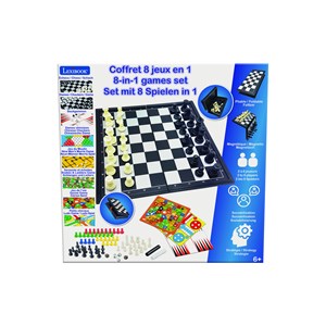 Coffret 8 jeux de société avec pions magnétiques