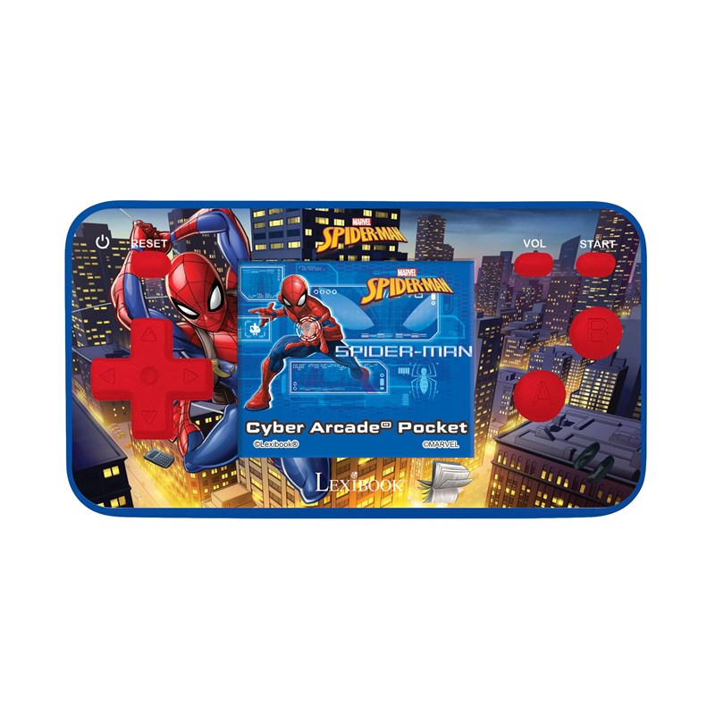 Lexibook - Mini console de jeux portable couleur spiderman cyber arcade pocket