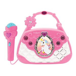 Sac à main enceinte musicale avec micro licorne