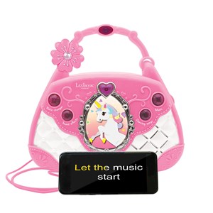 Sac à main enceinte musicale avec micro licorne