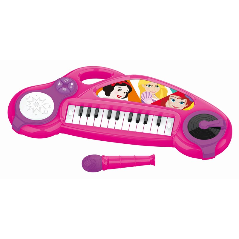 Piano électronique disney princesse avec effets lumineux et microphone