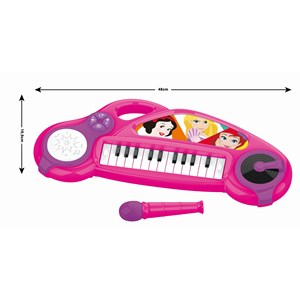 Piano électronique disney princesse avec effets lumineux et microphone