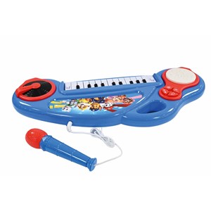 Piano électronique la pat patrouille avec effets lumineux et microphone