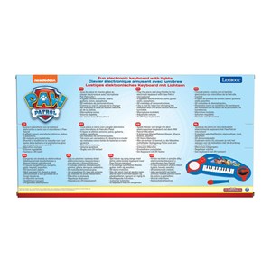 Piano électronique la pat patrouille avec effets lumineux et microphone