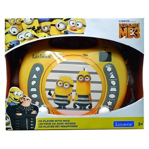 Lecteur cd portable avec 2 microphones les minions