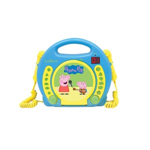 Lecteur cd portable avec 2 microphones peppa pig