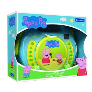 Lecteur cd portable avec 2 microphones peppa pig