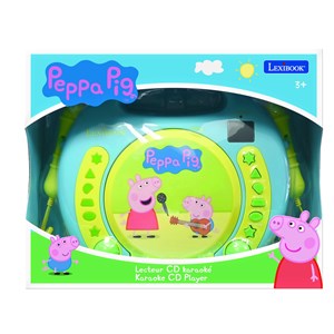 Lecteur cd portable avec 2 microphones peppa pig