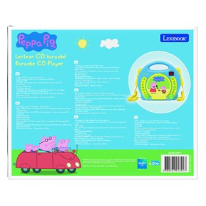 Lecteur cd portable avec 2 microphones peppa pig