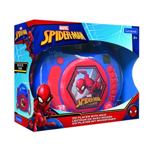 Lecteur cd portable avec 2 microphones spiderman