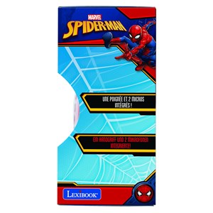 Lecteur cd portable avec 2 microphones spiderman